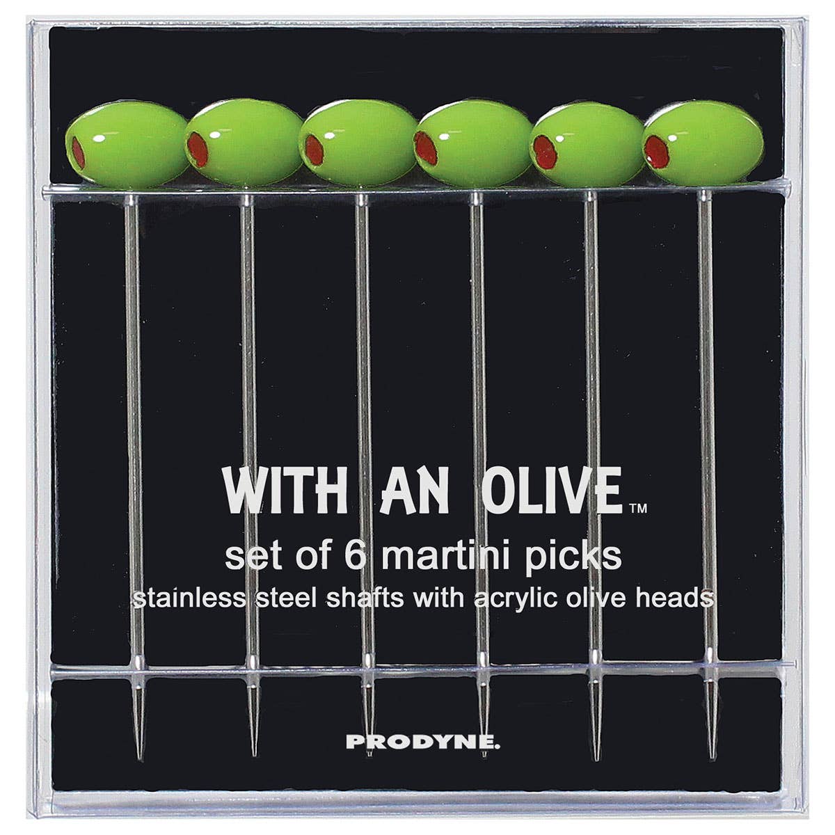 With An Olive' Martini Picks, Set of 6