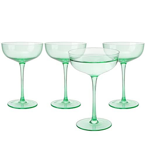 Colorful Coupe Glass