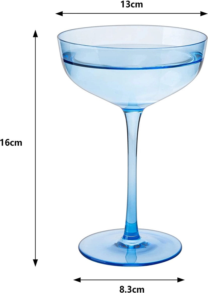 Colorful Coupe Glass