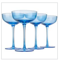 Colorful Coupe Glass
