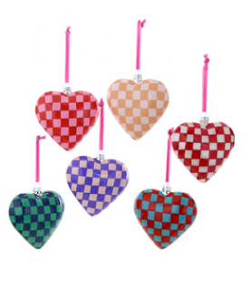 Checkered Bauble Holiday Ornament