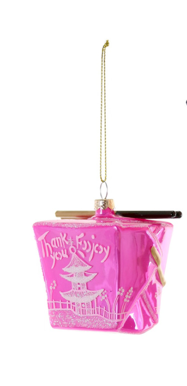 Chinese Take Out Box Holiday Ornament