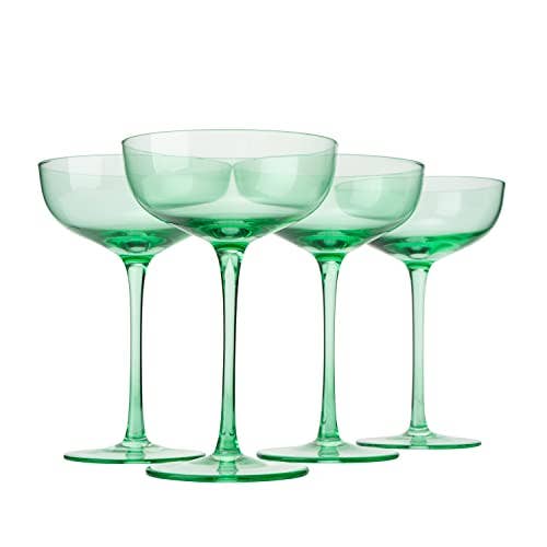 Colorful Coupe Glass
