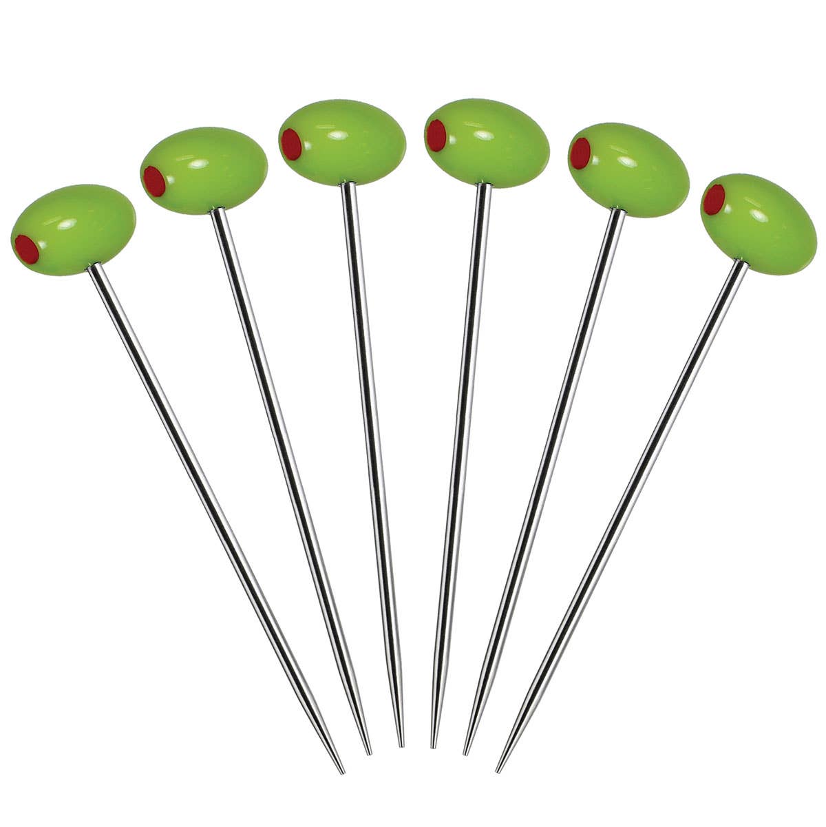 With An Olive' Martini Picks, Set of 6
