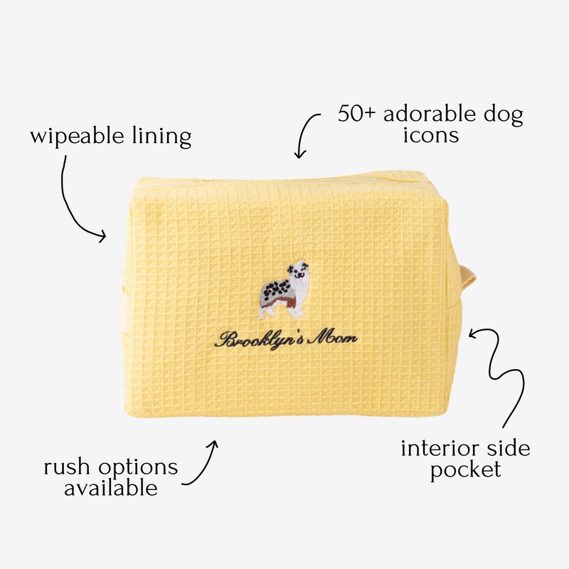 Dog Mom Waffle Pouch