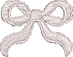 Abbode Bow White Embroidered Icon