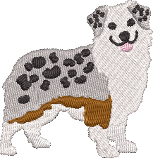 Aussie Shepard Embroidered Icon