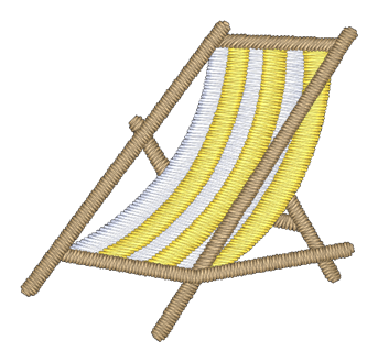 Beach Chair Embroidered Icon