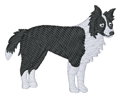 Border Collie Dog 200 Embroidered Icon