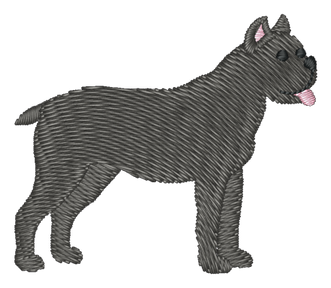 Cane Corso Dog 200 Embroidered Icon