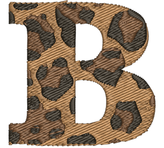 B Cheetah Embroidered Icon