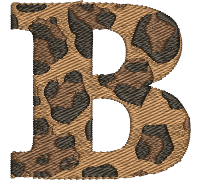 B Cheetah Embroidered Icon