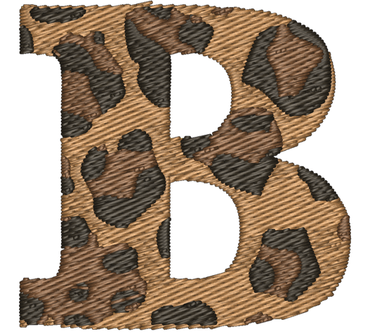 B Cheetah Embroidered Icon