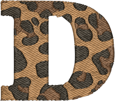 D Cheetah Embroidered Icon