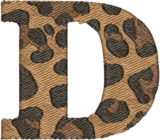 D Cheetah Embroidered Icon