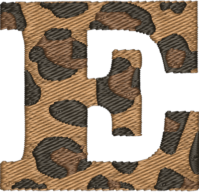 E Cheetah Embroidered Icon