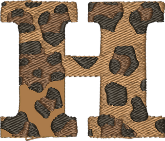 H Cheetah Embroidered Icon