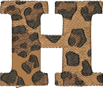 H Cheetah Embroidered Icon