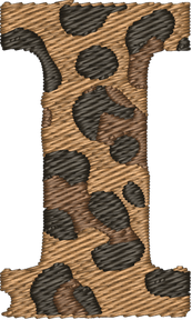 I Cheetah Embroidered Icon