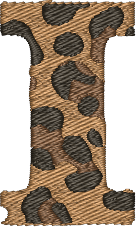 I Cheetah Embroidered Icon