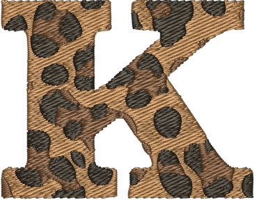 K Cheetah Embroidered Icon