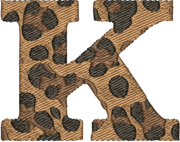 K Cheetah Embroidered Icon
