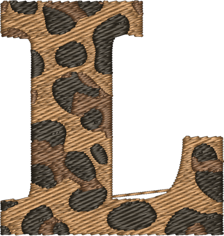L Cheetah Embroidered Icon