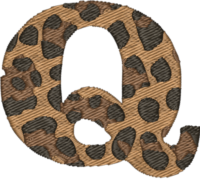 Q Cheetah Embroidered Icon