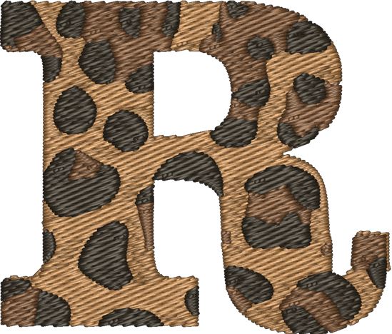 R Cheetah Embroidered Icon