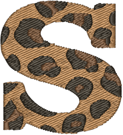 S Cheetah Embroidered Icon