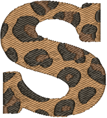S Cheetah Embroidered Icon