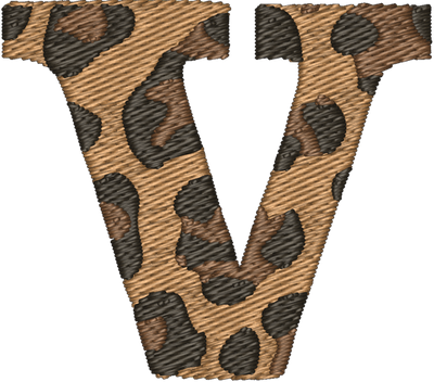 V Cheetah Embroidered Icon