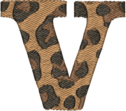 V Cheetah Embroidered Icon