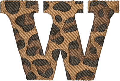 W Cheetah Embroidered Icon