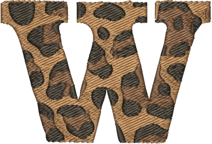 W Cheetah Embroidered Icon