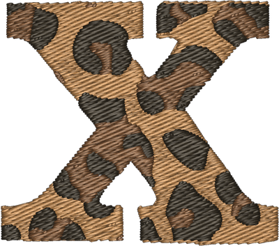 X Cheetah Embroidered Icon