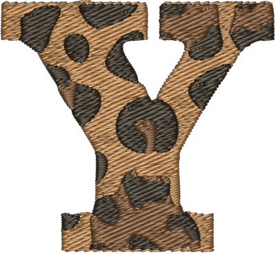 Y Cheetah Embroidered Icon