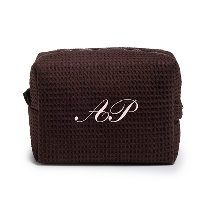 Classic Monogram Waffle Pouch