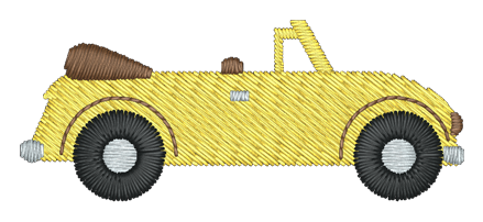 Convertible Beetle Embroidered Icon