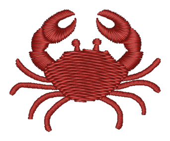 Crab Embroidered Icon