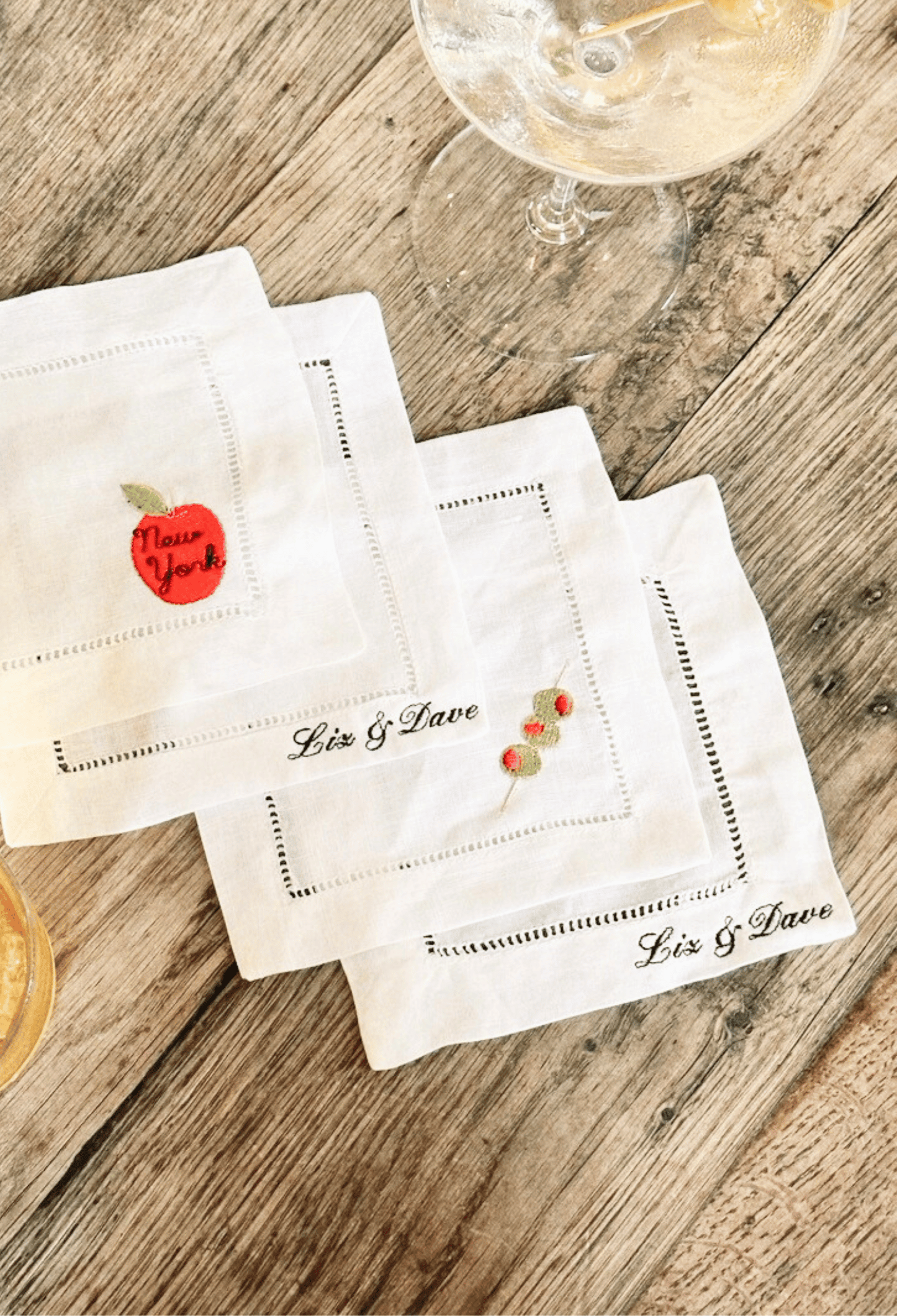 Olive Cocktail Napkin