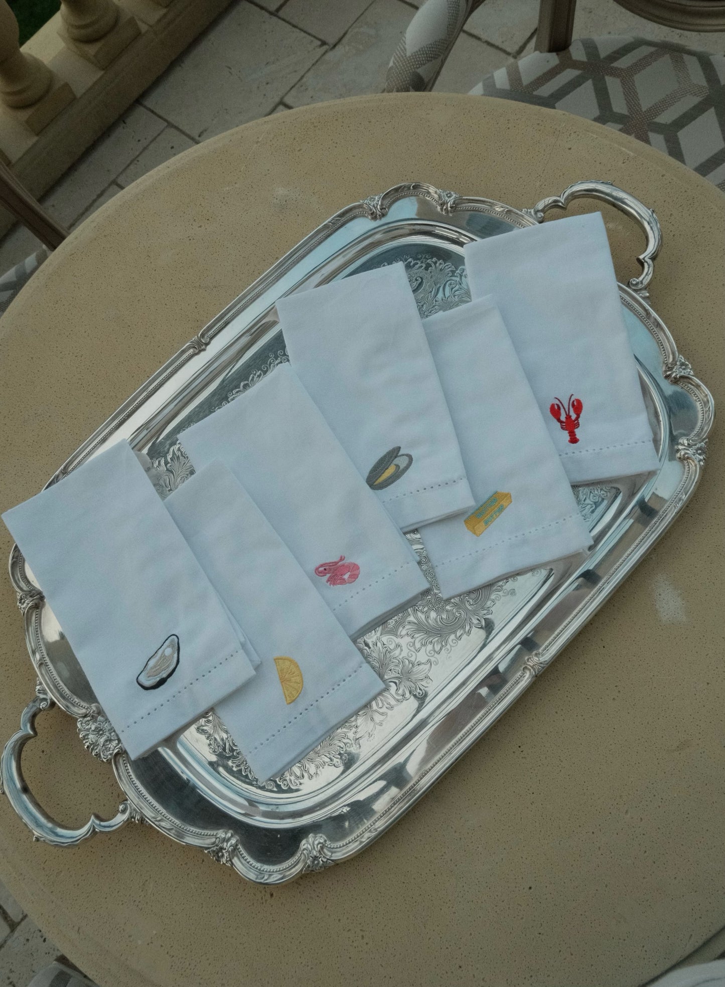 Set of Seafood Bake Napkins