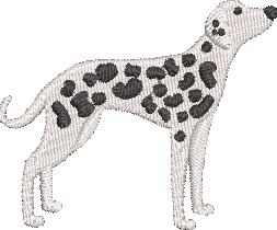 Dalmatian Embroidered Icon