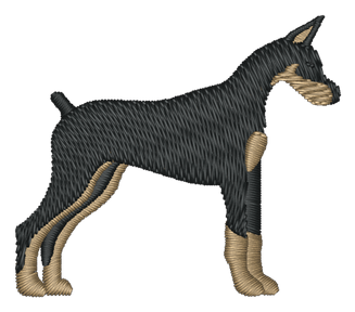 Doberman dog 200 Embroidered Icon