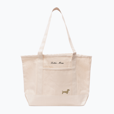 Dog Mom Canvas Tote