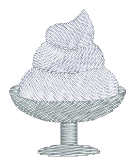 Gelato Embroidered Icon