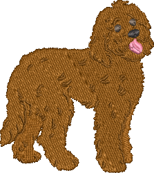 Golden Doodle Embroidered Icon