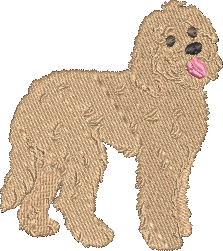 Golden Doodle Blonde Embroidered Icon