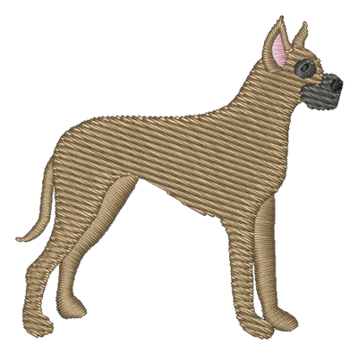 Great Dane Dog 200 Embroidered Icon