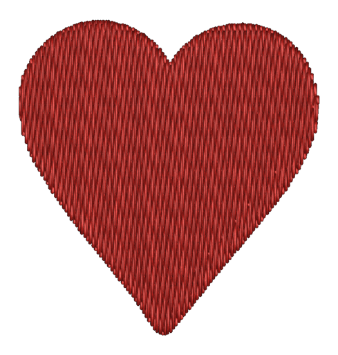 Heart Suit Embroidered Icon